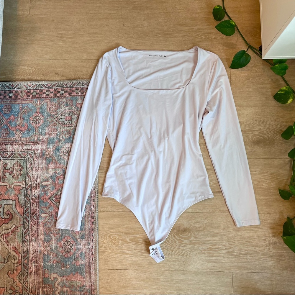 Abercrombie Lavender Long Sleeve Bodysuit